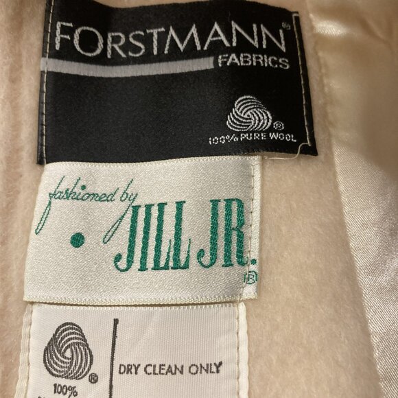 Forstmann Fabrics Cream Wool Coat - Picture 5 of 5